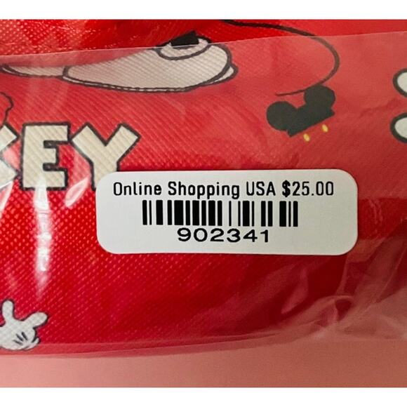 NEW Disney Girls Mickey Mouse and Minnie Mouse Cute Shoulder Handbag Purse Red - Picture 7 of 7